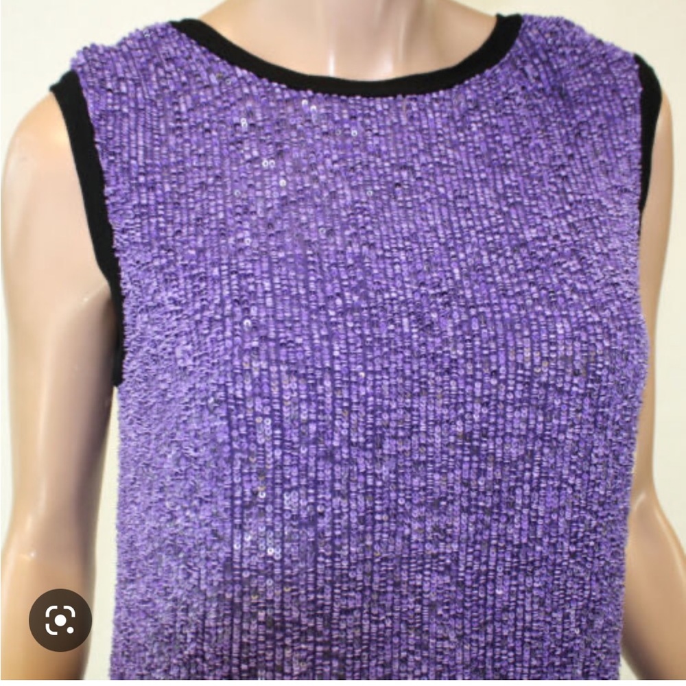 Robert Rodriguez Purple sequin cocktail dress